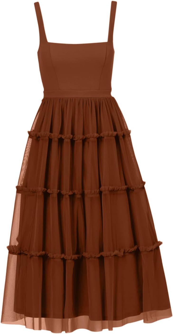 Adrianna Papell Womens Knit and Mesh Midi Dress