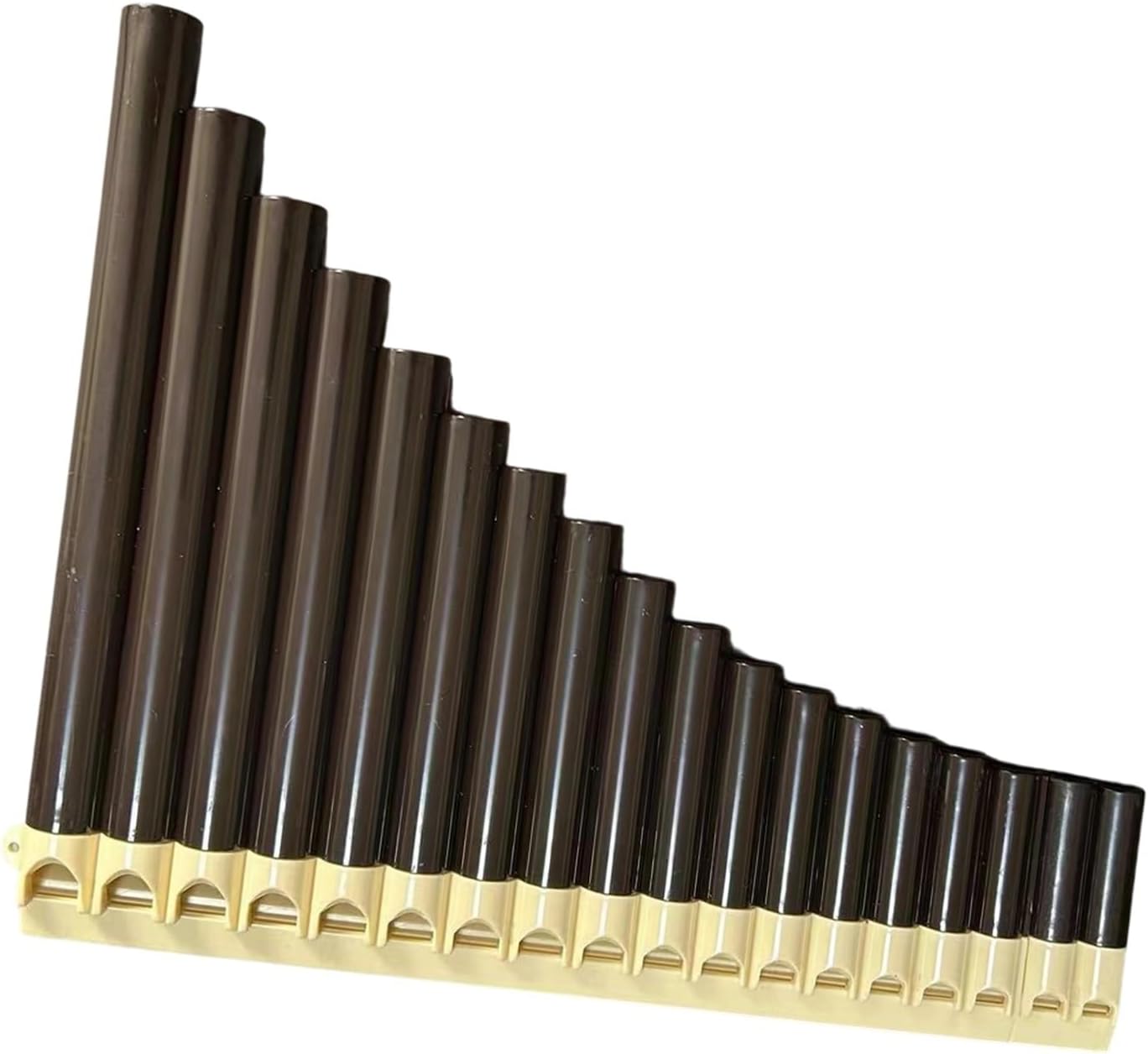 25 Pipe C Key Pan Flute Pan Flute 16 18 Beginner Adult Color Woodwind Professional Performance Instrument(16 brown)