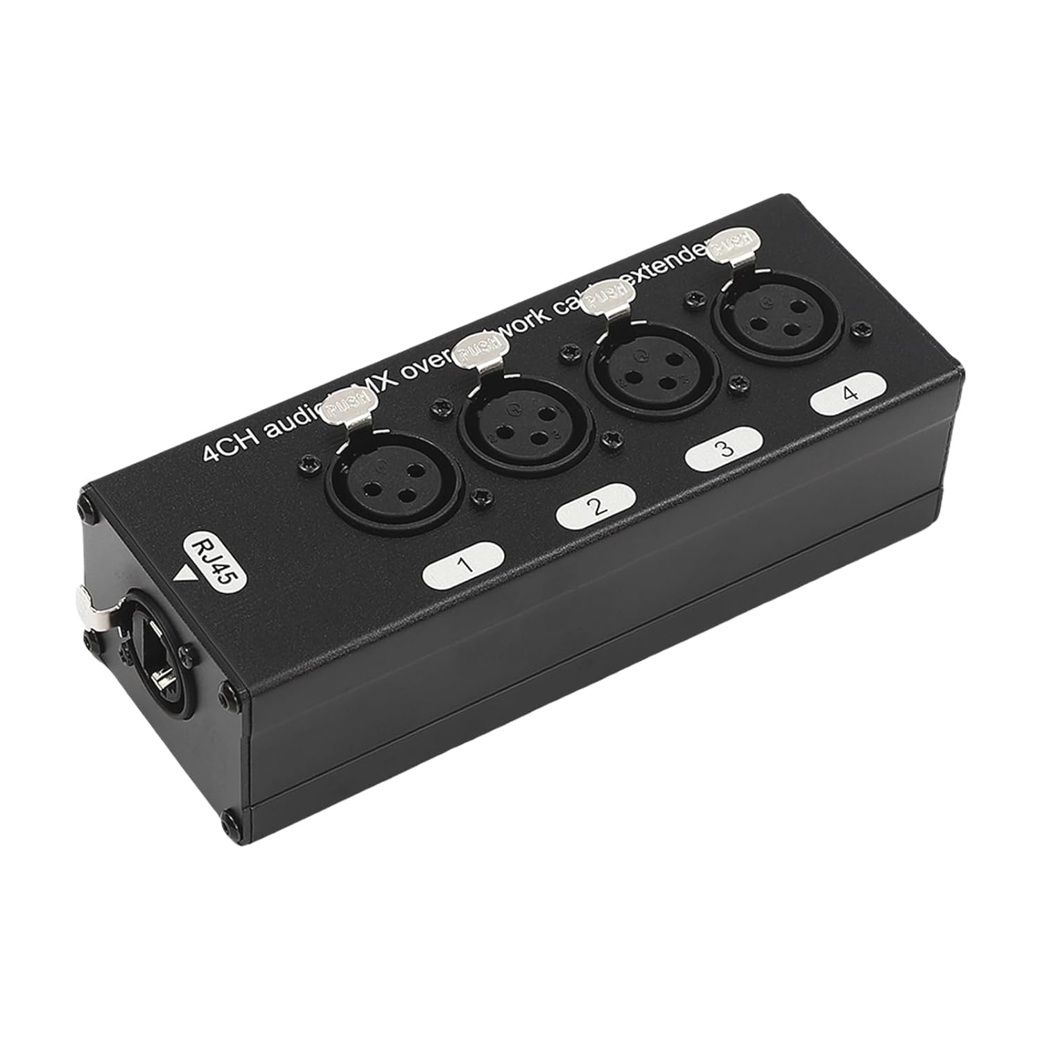 Pair 4 Channel 3 pin Multi Network XLR Cable Breakout, Female and Male RJ45 Ethercon connectors XLR Breakout Cable for Stage Sound, Lighting, and Recording Studio, 4XLR-F 4XLR-M