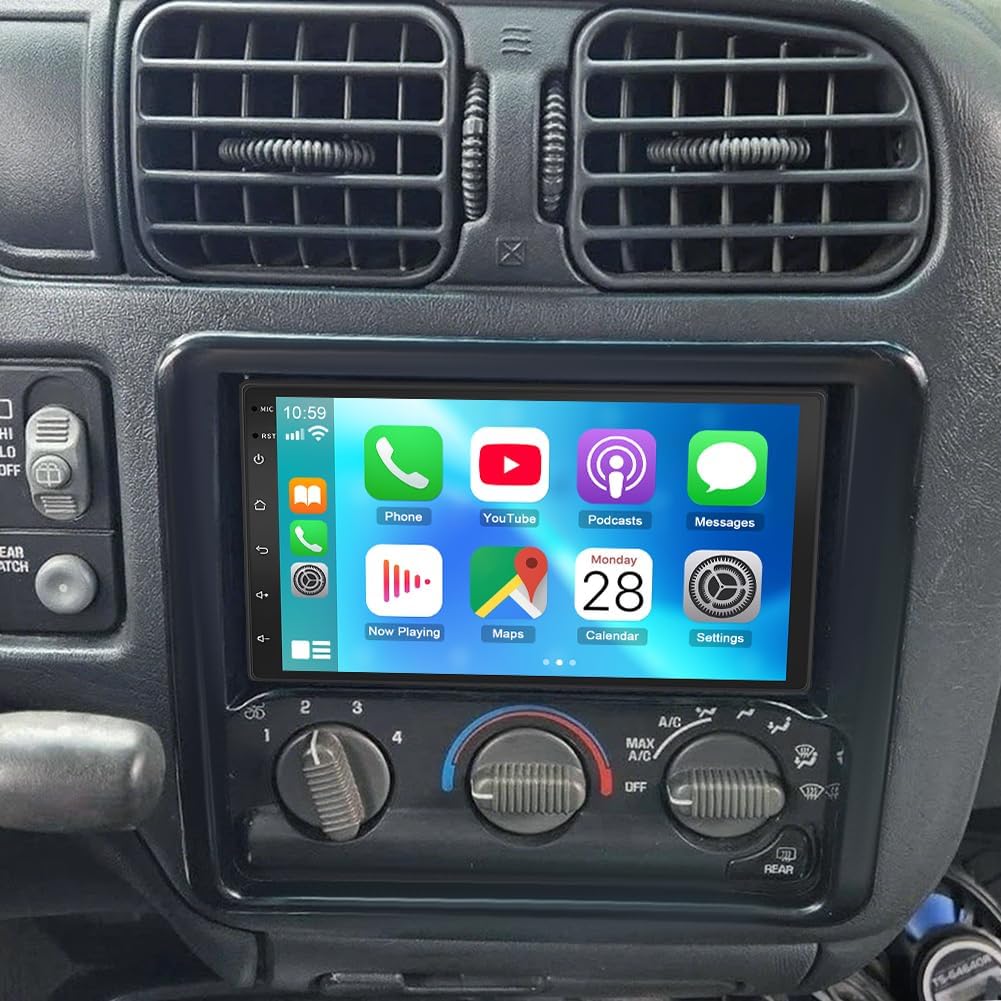 Android 13 Double Din Car Stereo Radio for 2002-2005 Chevy Blazer 7