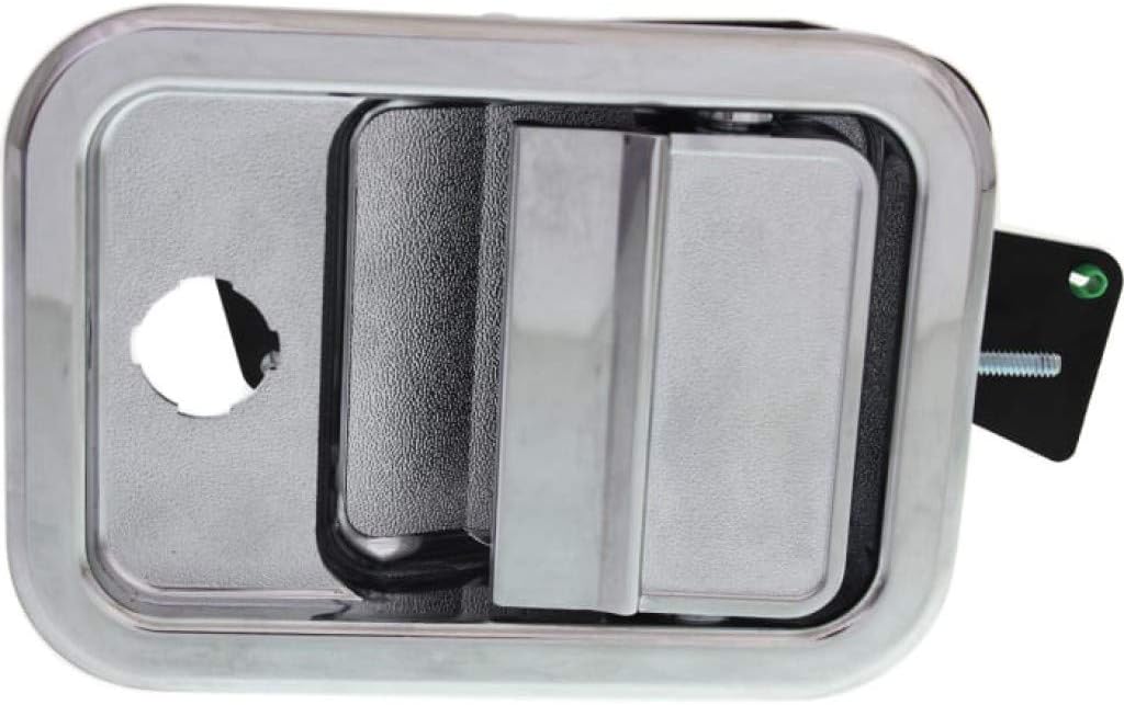 KarParts360 for Freightliner Columbia 2000-2011 Exterior Door Handle Front, Driver Side Chrome | with Key Hole| Trim: 125/120