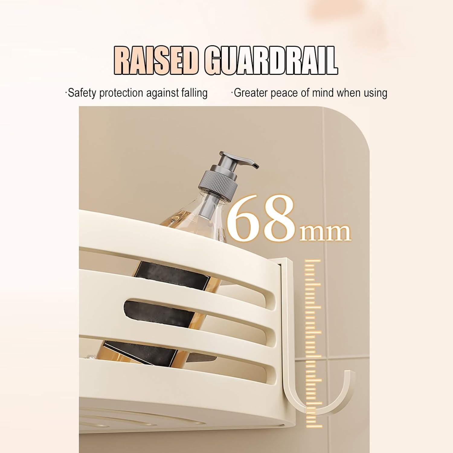 Adhesive Corner Shower Caddy Shelf, No Drilling Shower Organizer with Large Capacity, Rustproof & Waterproof, Removable(Triple layer)