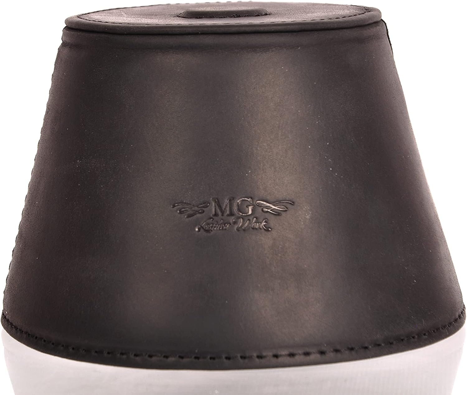 Trumpet magnetic mute, lightweight leather mute for jazz and classical trumpeters MG Leather Work (Trumpet, Black)