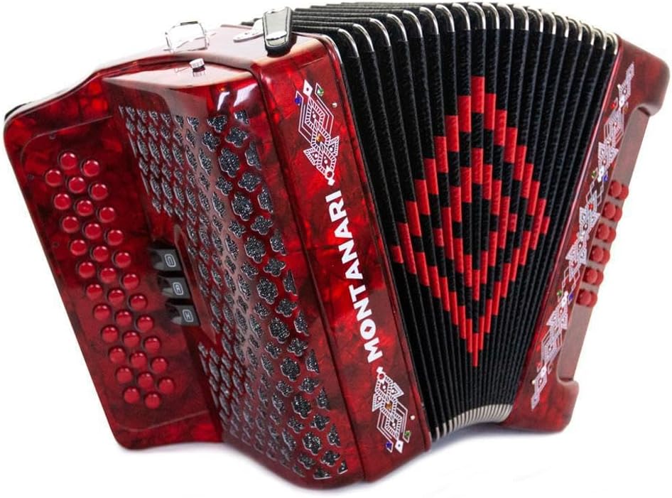 Montanari 3412 3S Accordion EAD Red Accordion
