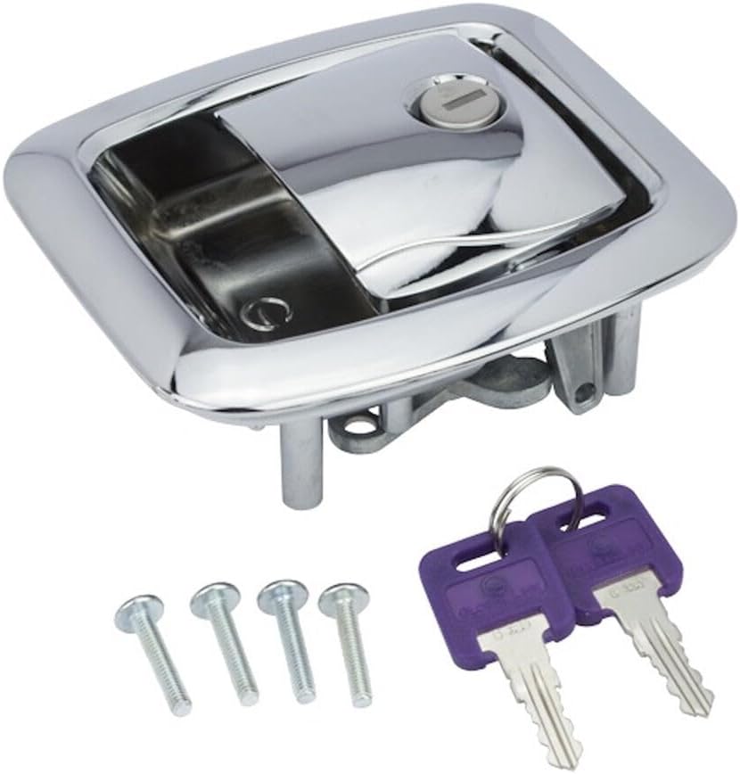 Rotary Style Baggage Lock - Polished Chrome
