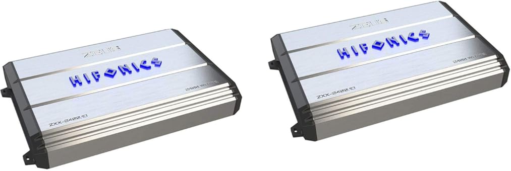 Hifonics Zeus 2400 Watt Max Class D Monoblock Car Audio Amplifier (2 Pack)
