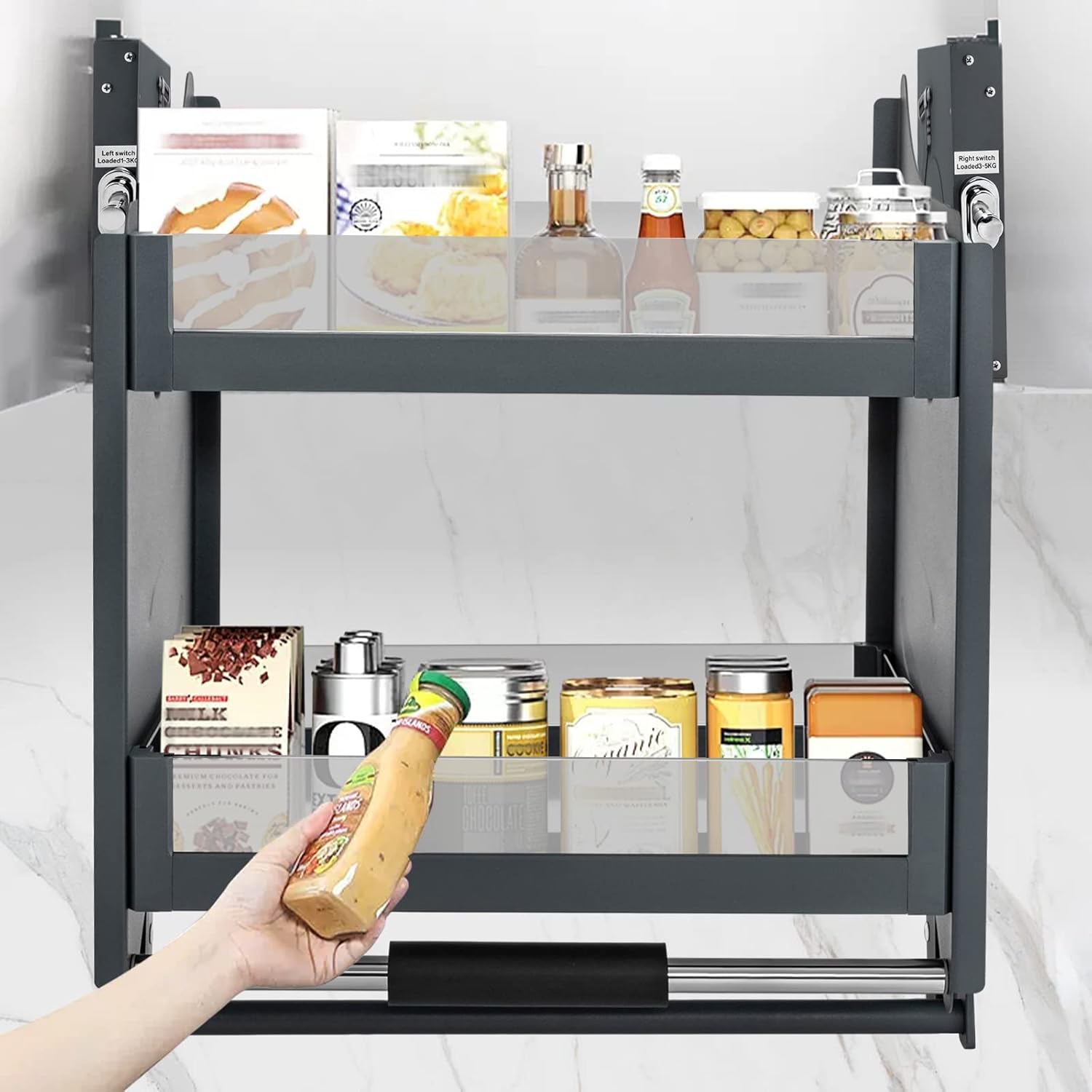 2-Tier Pull Down Shelf, 22