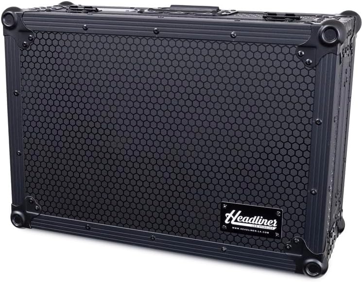 Headliner Pitch Black CDJ/DJM Flight Case Compatible with Most Standard Media Players and Club Mixers