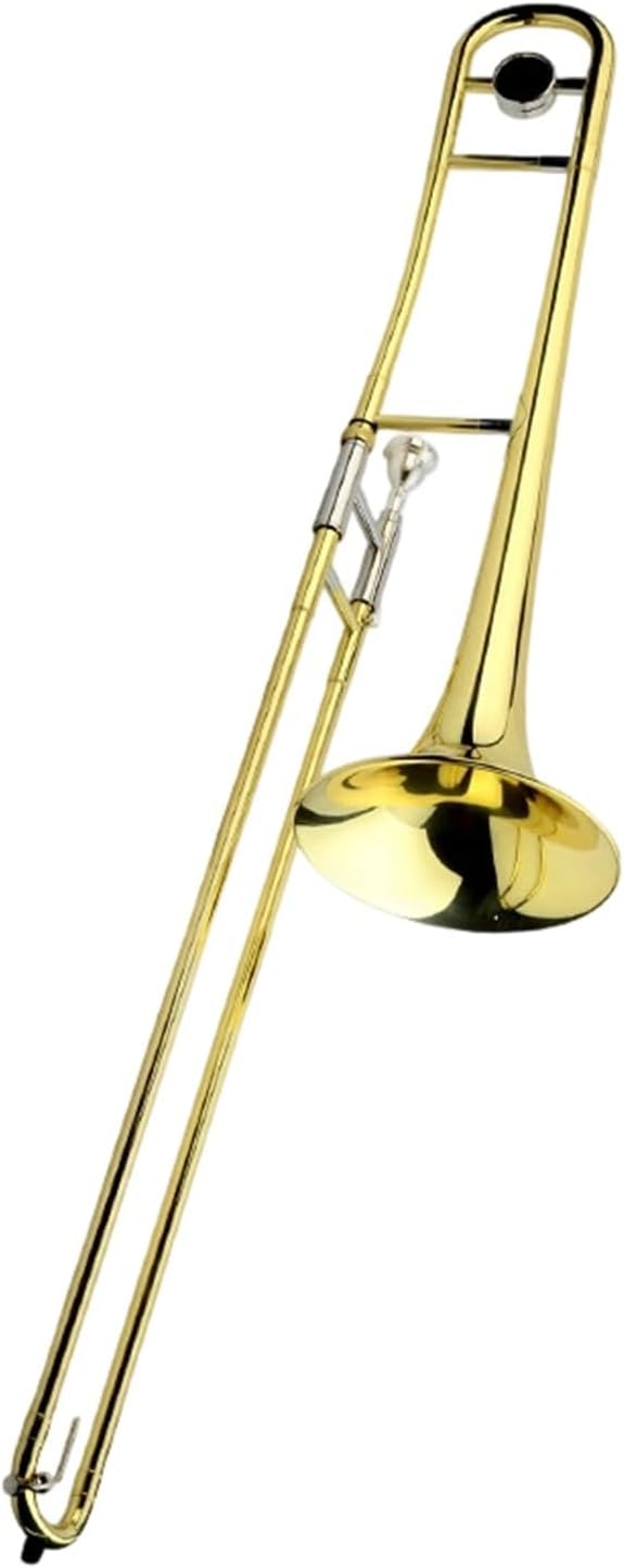 Adult Trombone Instrument Trombone Medium Pitched Instrument B Flat Gold Suitable For Beginners(1)