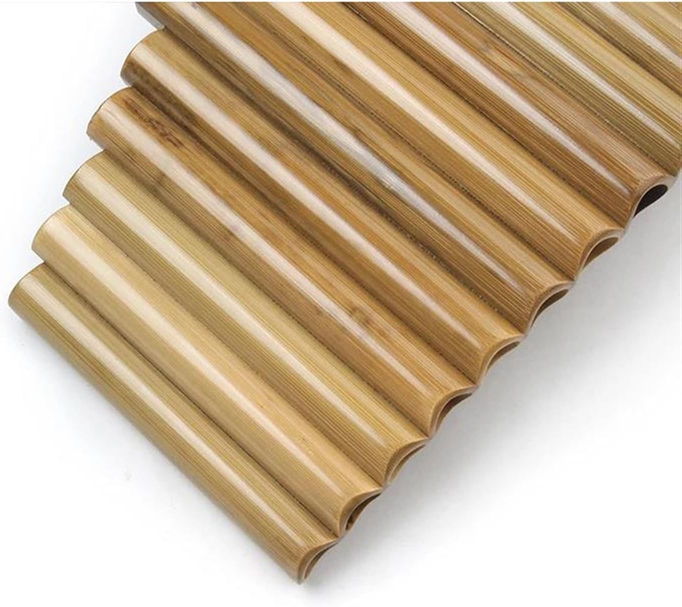 pan flute for beginners 15 Pipes Pan Flute Original Colour G Key Folk Handmade Woodwind Musical Instruments Flute De Pan Pan Pipes (Color : Right)