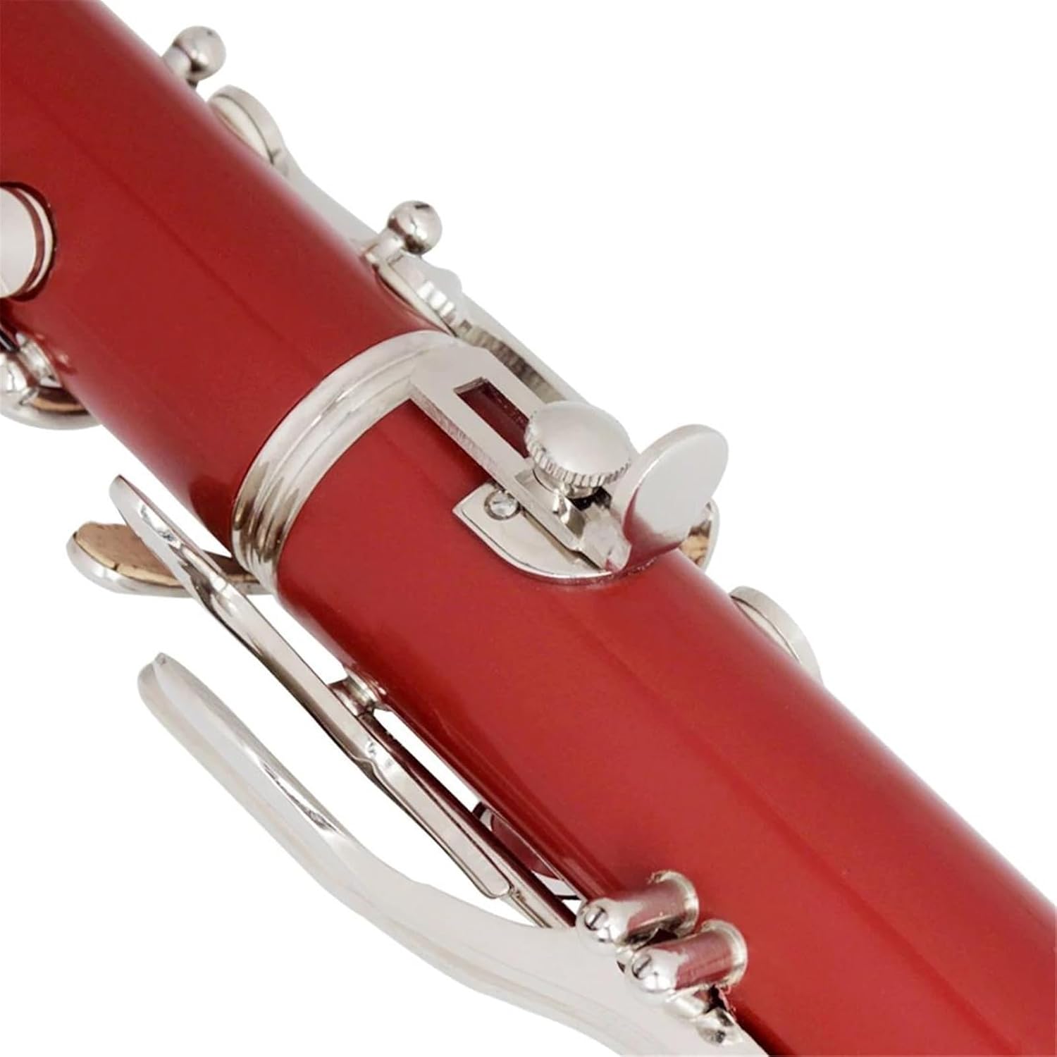 Clarinet Musical Instruments Red Bb Clarinet B Key Beginner Clarinet For School Orchestra Adult With Hard Case Kit Stand Gloves Parts(Set)