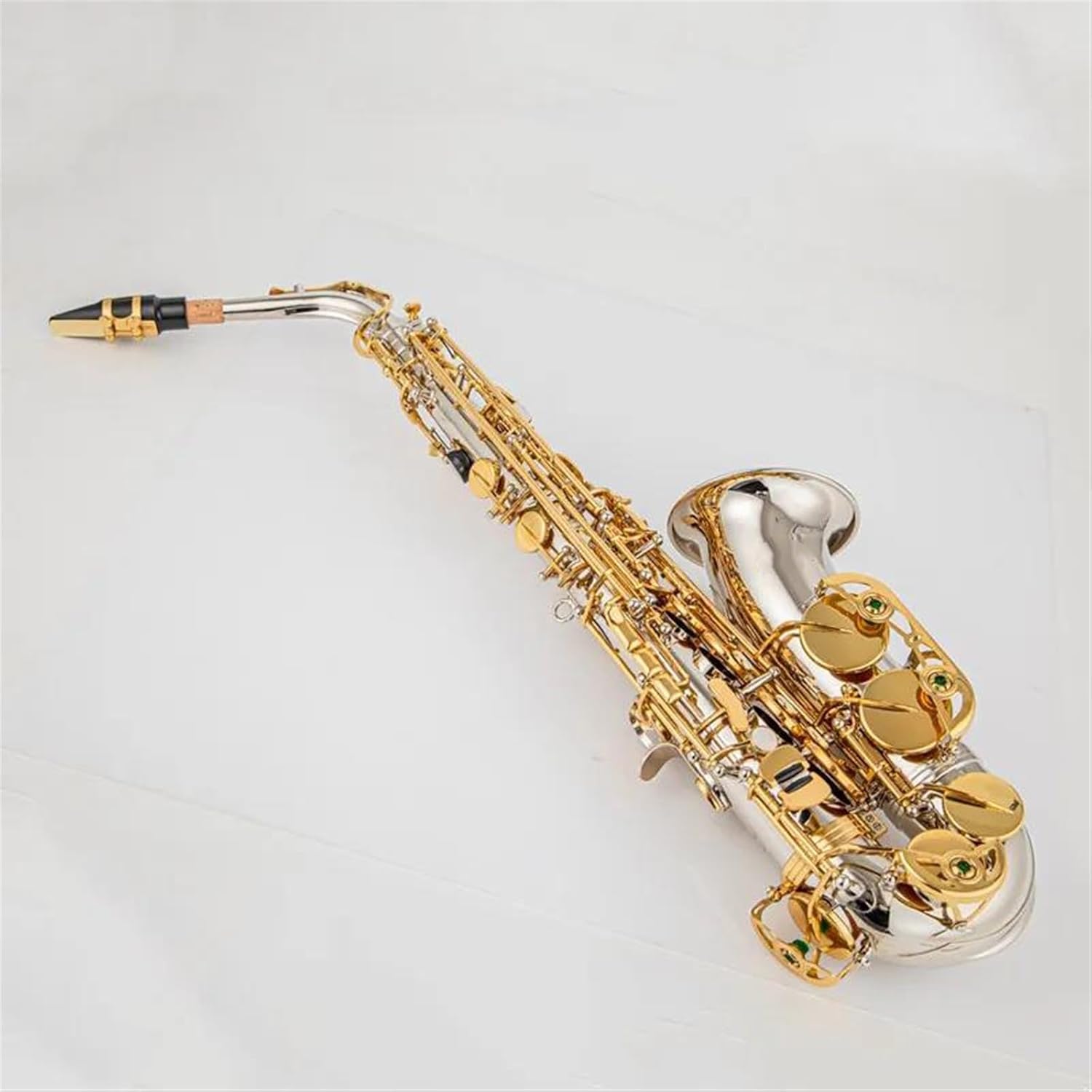 VBDEFRT Woodwind Instruments Alto Eb Tune Saxophone Brass Gold Lacquer Music Instrument E-flat Sax
