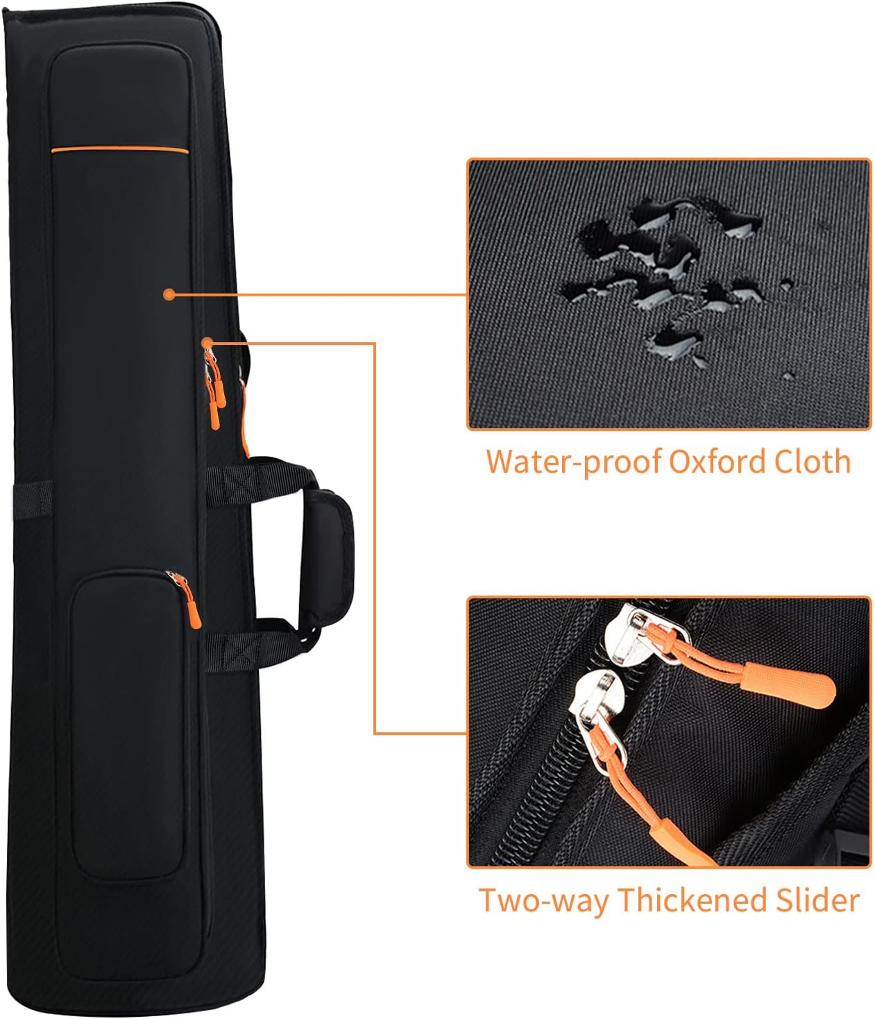 Trombone Case Gig Bag - Tenor Bass Trombone Protect Backpack Carry Bag - Water-proof Oxford Cloth 16mm Cotton Padded Trombone Accessories(36in)