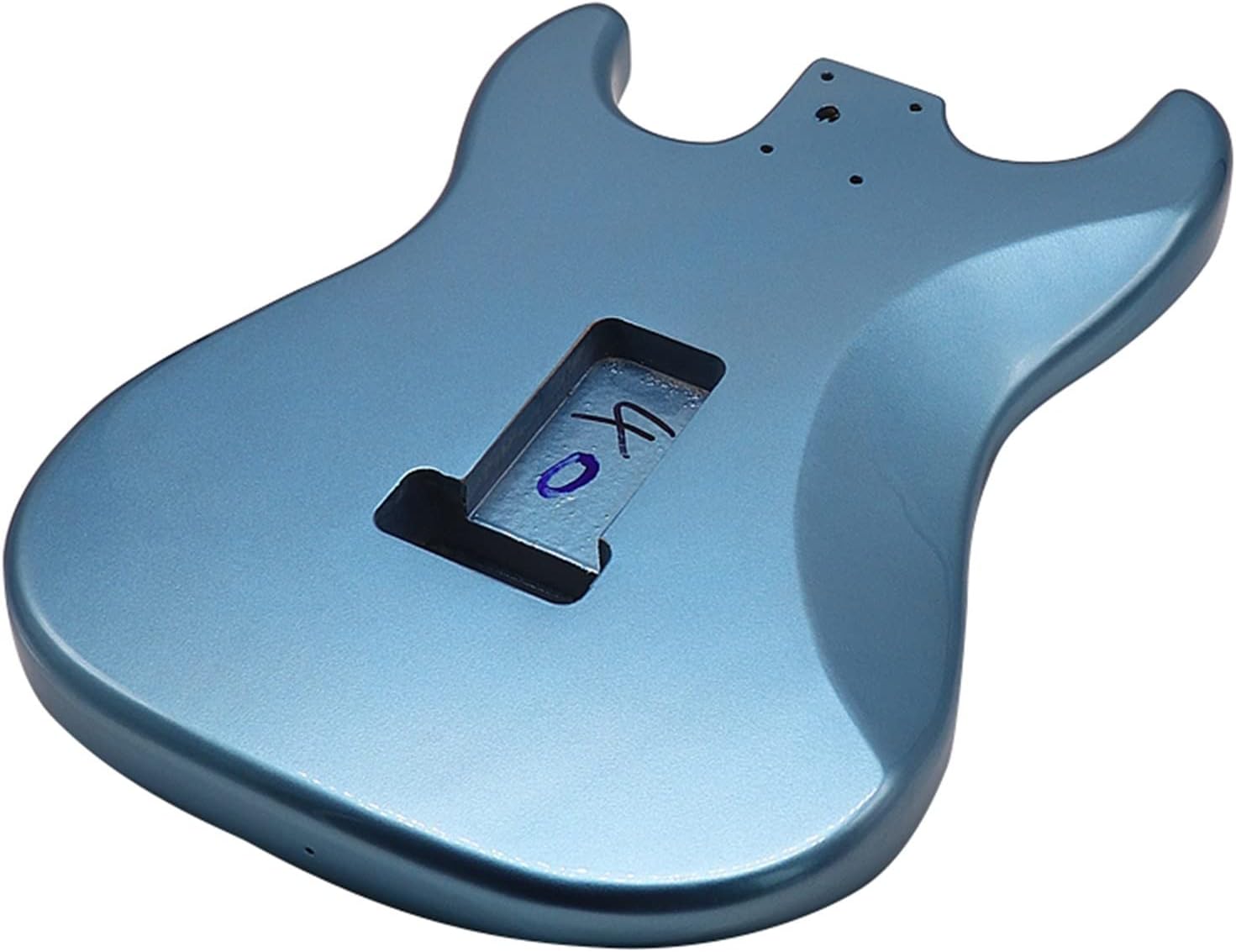 Poplar Wood Metallic Blue Electric Guitar Body Guitar Barrel High Glossy Guitar Body 5.7cm Heel Width DIY Guitar Kit