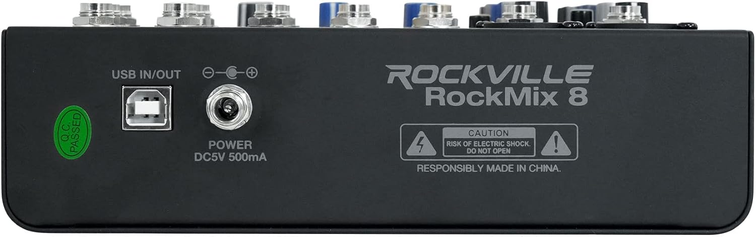 Rockville ROCKMIX USB Computer Recording Interface Mixer w/Compressor+Bluetooth