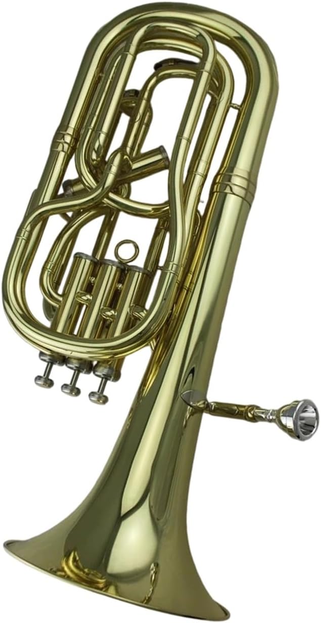 Professional Tone Bb Gold Lacquer Euphonium Euphonium All-brass Instrument