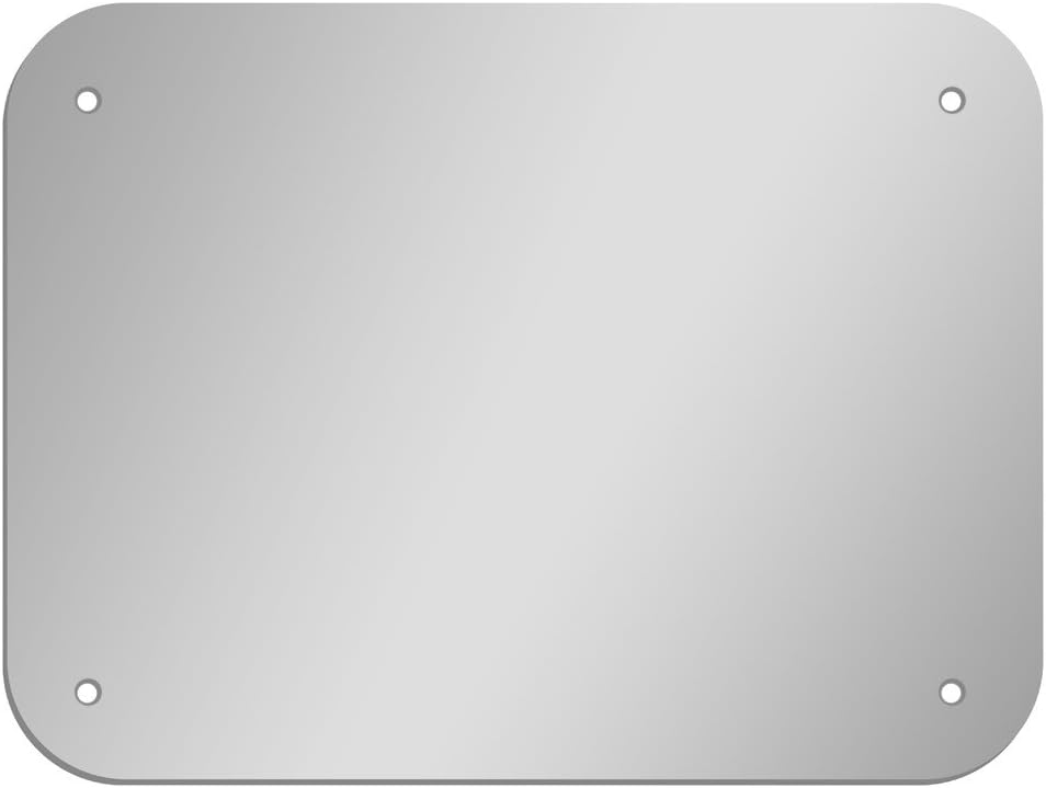 Glossy Gallery Rectangle Shatterproof Acrylic Safety Mirror with Rounded Corners and Screw Mount Set - 18in x 24in