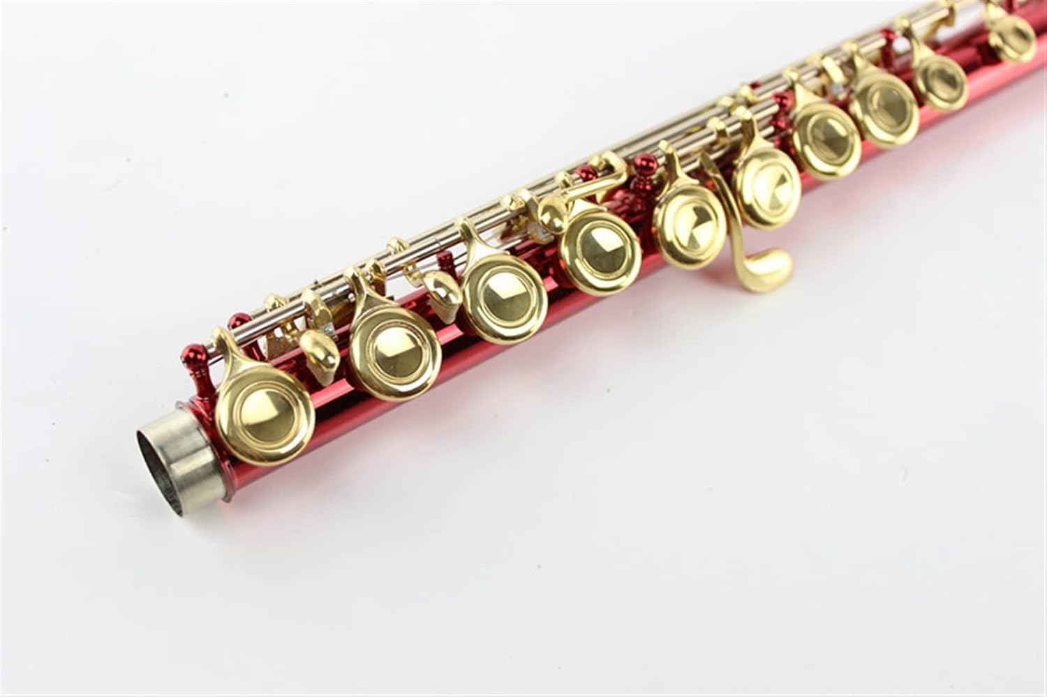 Flute Kit Wind Instrument 16 Hole Closed Hole C Flute Factory Wholesale White Copper B Tail E Key Red Flute Intermediate Flute