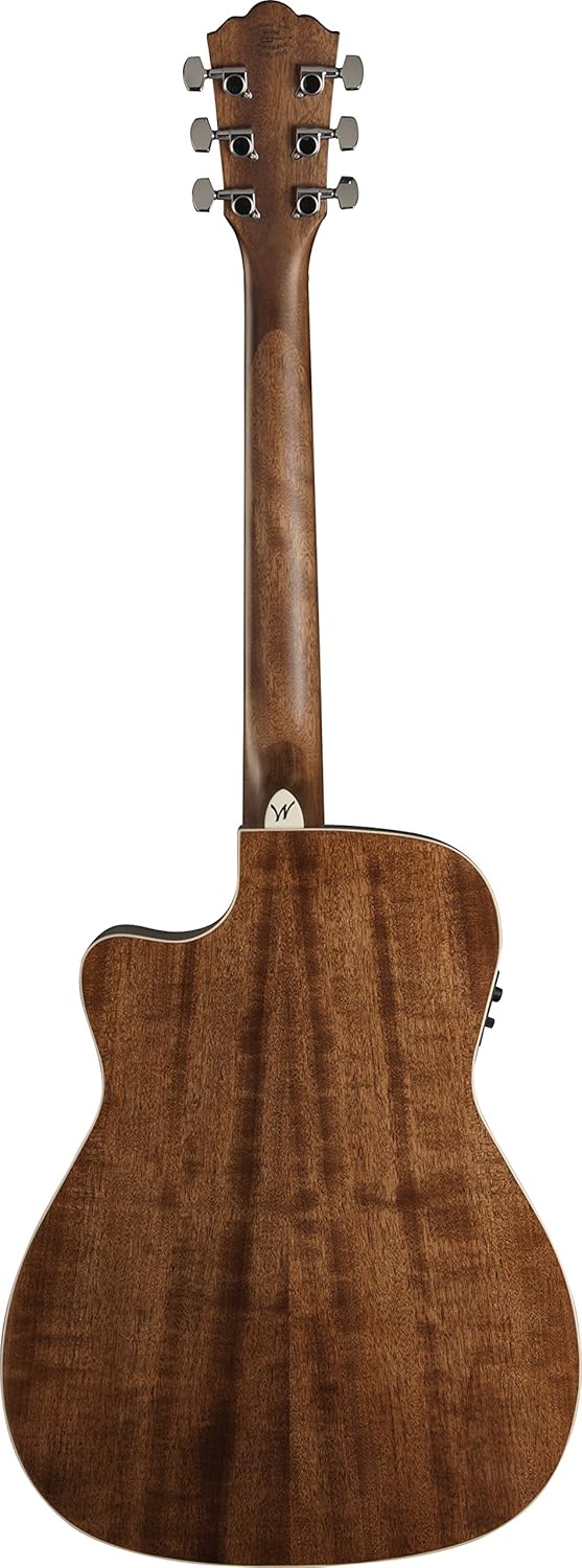 Washburn Heritage 10 Series HF11SCE Folk Cutaway Acoustic Guitar, Rosewood Fretboard, Natural