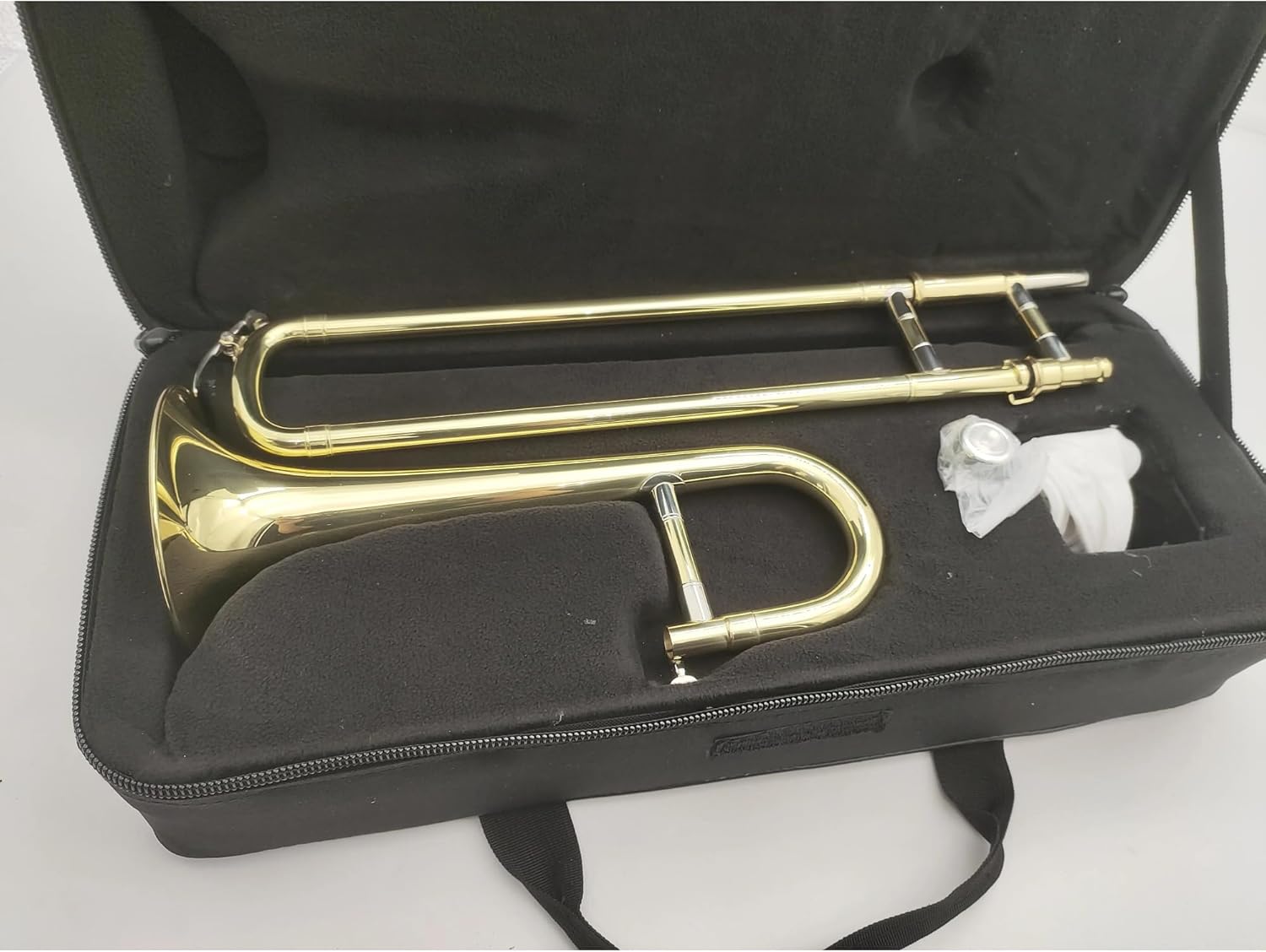 Professionals euphonium B Flat Trombone Brass Plated With Case,gloves Wind Instruments