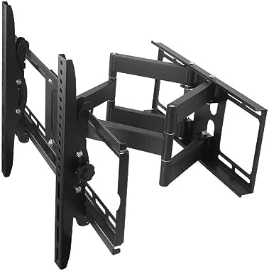 TV Wall BracketTV Wall Mount - Swivel and Tilt Full Motion TV Mount - for 42-75 Inch TVs, TV Monitor Wall Mount Bracket, Holds Up to 90kg/198lbs, Max 600x400mm