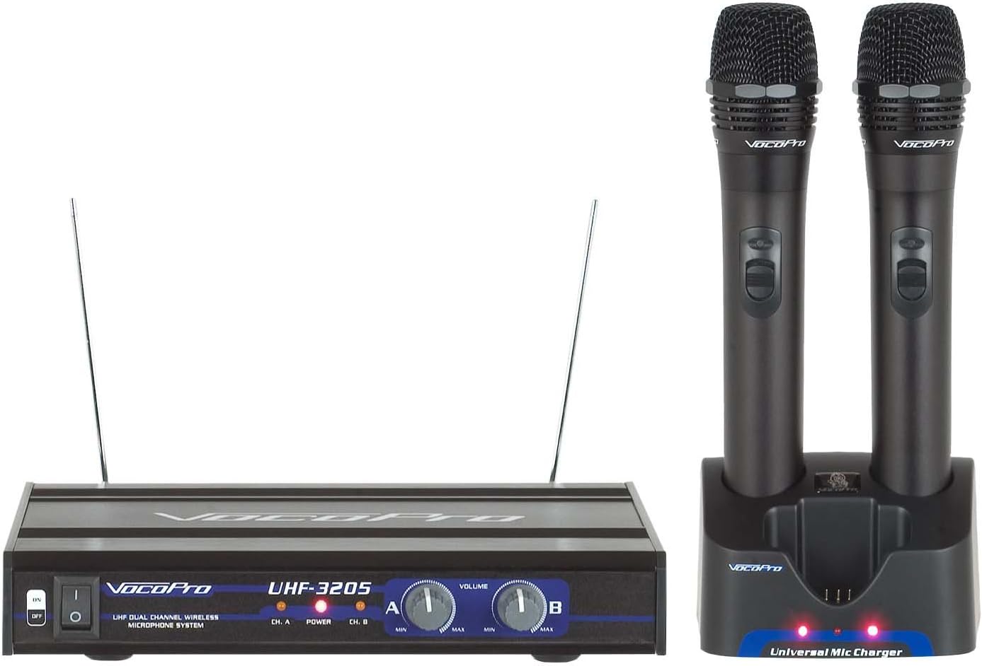 VocoPro, 2, Black, (9E,9F) (UHF-3205-9)