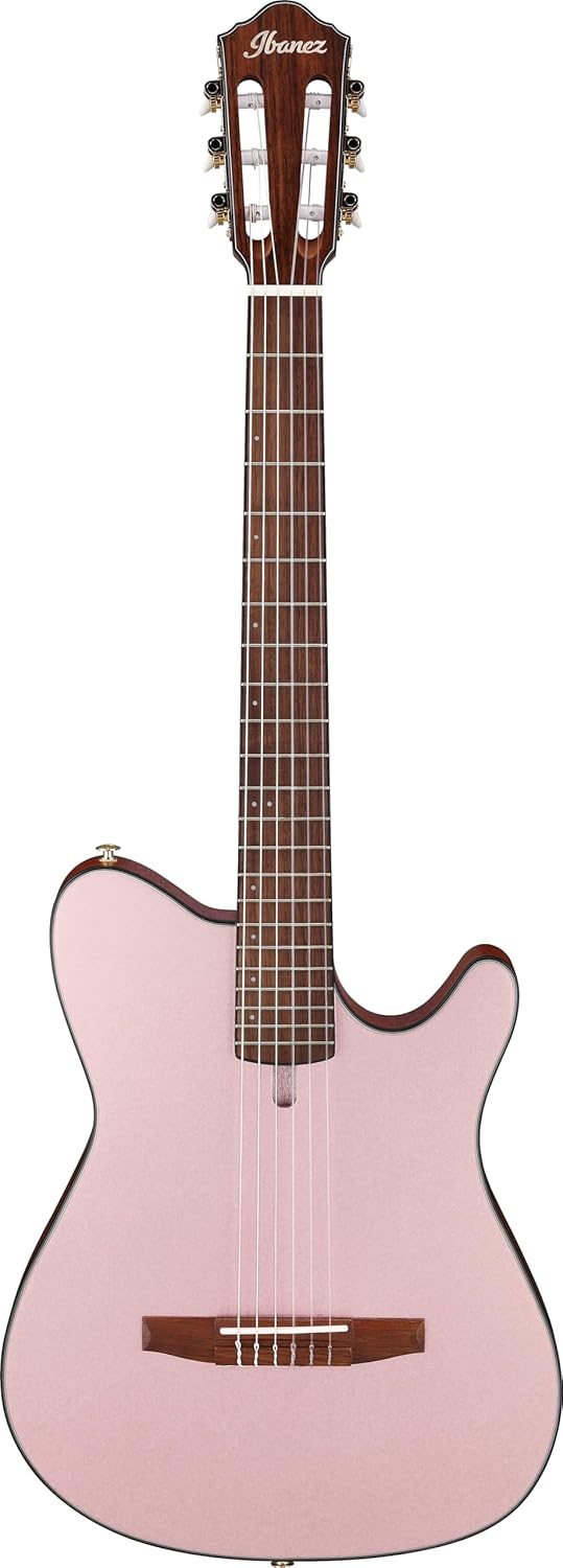 Ibanez FRH10N Thinline Nylon Acoustic-electric Guitar - Rose Gold Metallic Flat