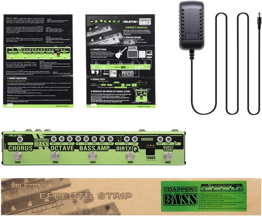 VALETON Dapper Bass DI Preamp Stage Session Gigging Gear Multi-Effects Pedal