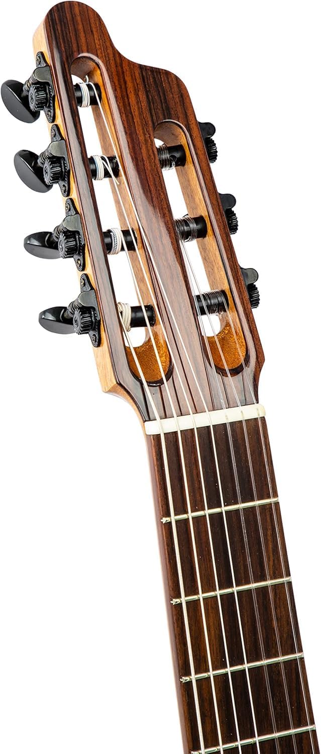 Kremona F65CW-7S VE – 7-String Acoustic/Electric Nylon String Guitar – Fishman Classica III – Handmade in Europe – Padded Gig Bag Included