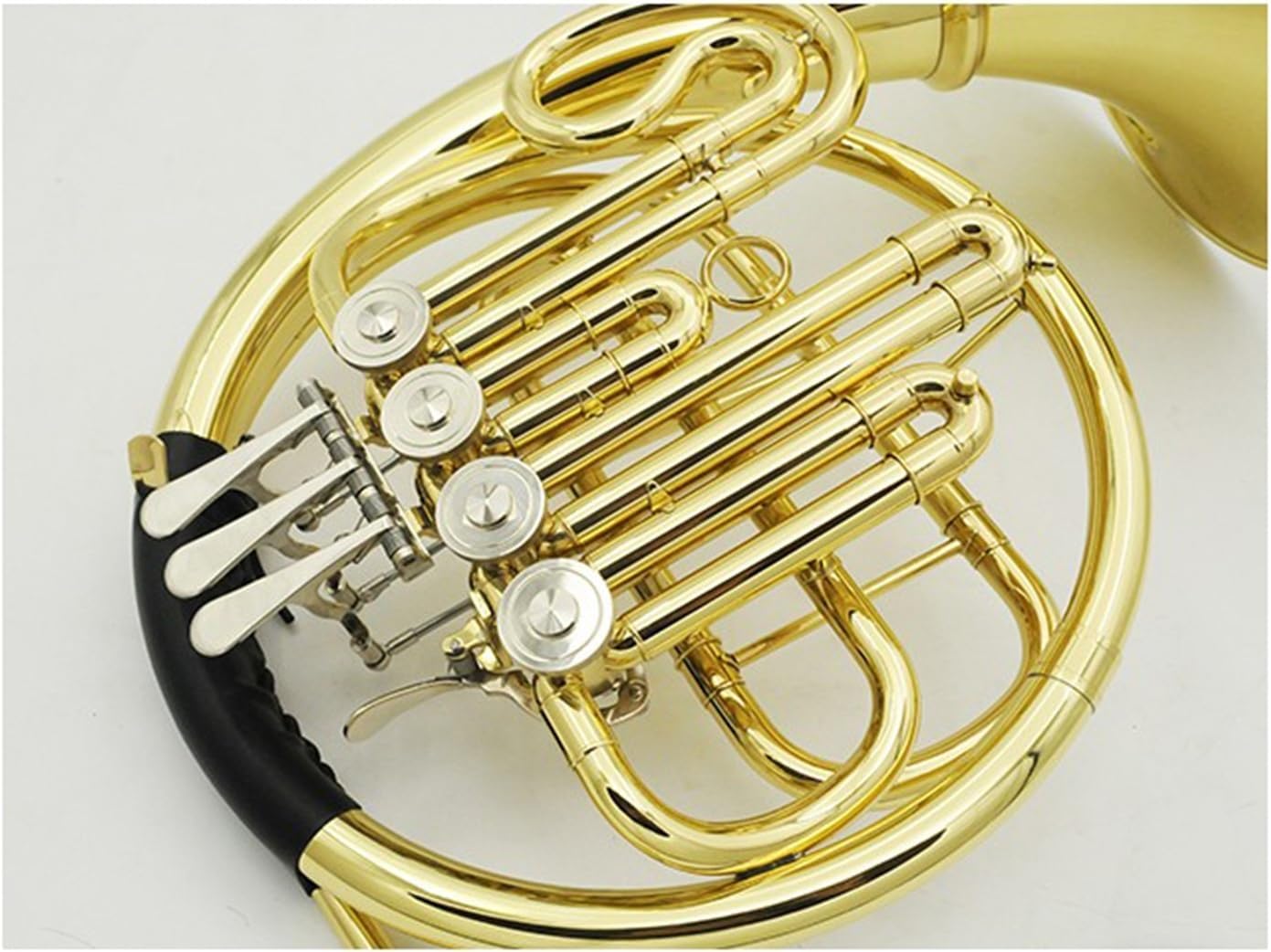 B flat 4 key single row French horn beginner adult performance