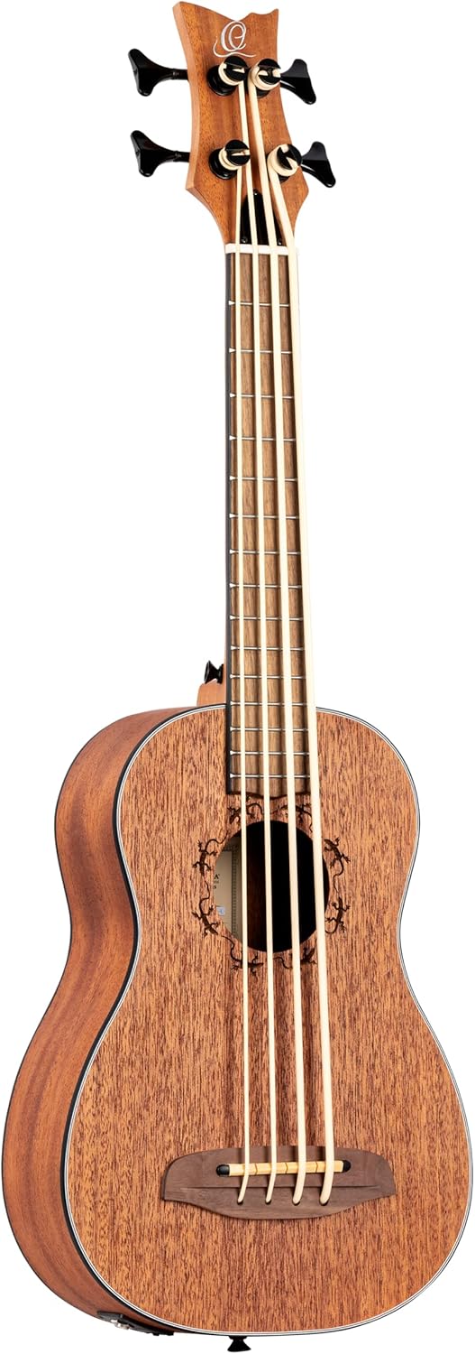 Lizard Series Left-Handed Acoustic-Electric Uke-Bass w/Bag