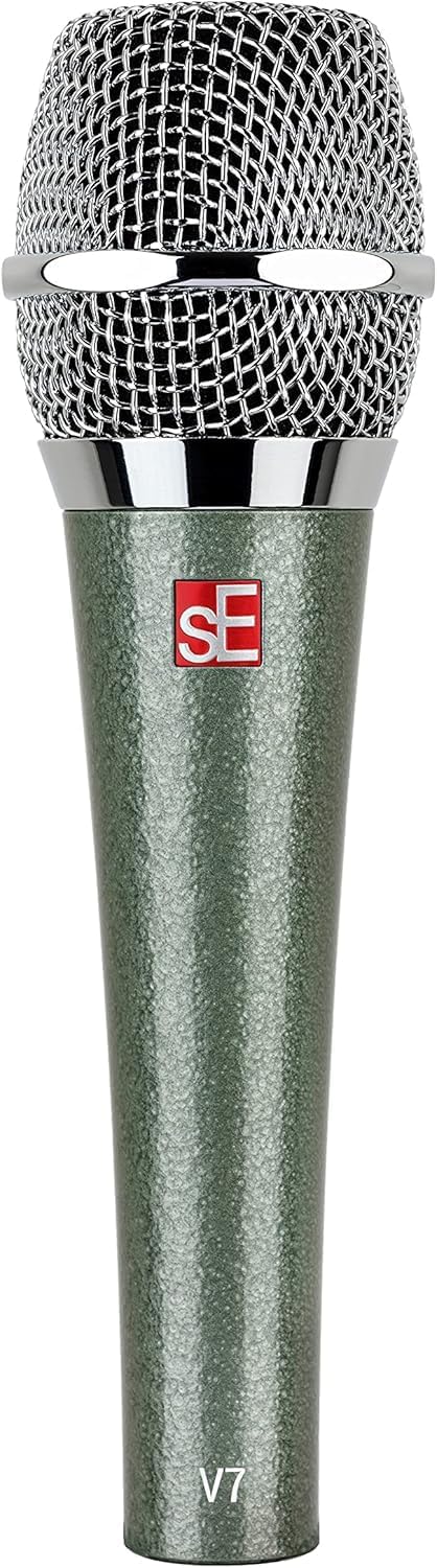 Briskdrop sE Electronics V7 Vintage Edition Handheld Dynamic Microphone - Bundle with 2 XLR Cables