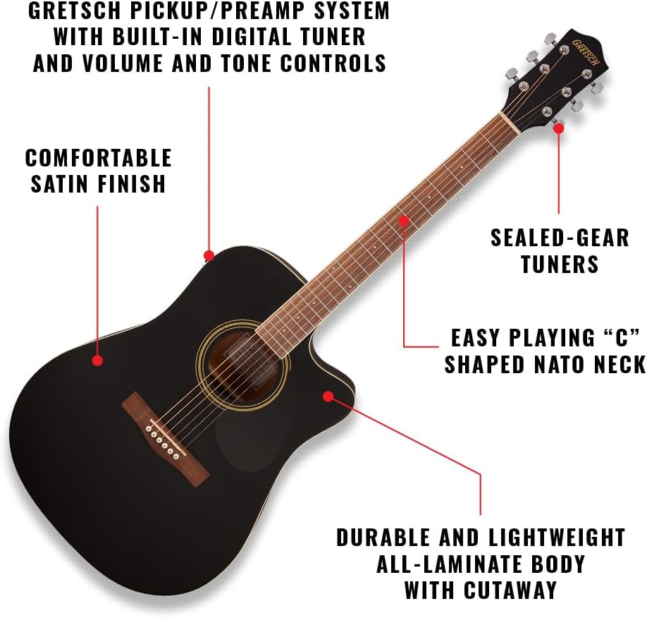Parent SKU, Prelude D100CE Dreadnought Cutaway Acoustic/Electric