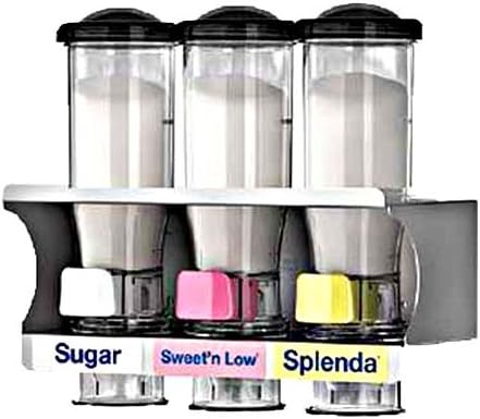 Wall-Mount Dry Product Station w/Rack - (3) 14 oz Dispenser