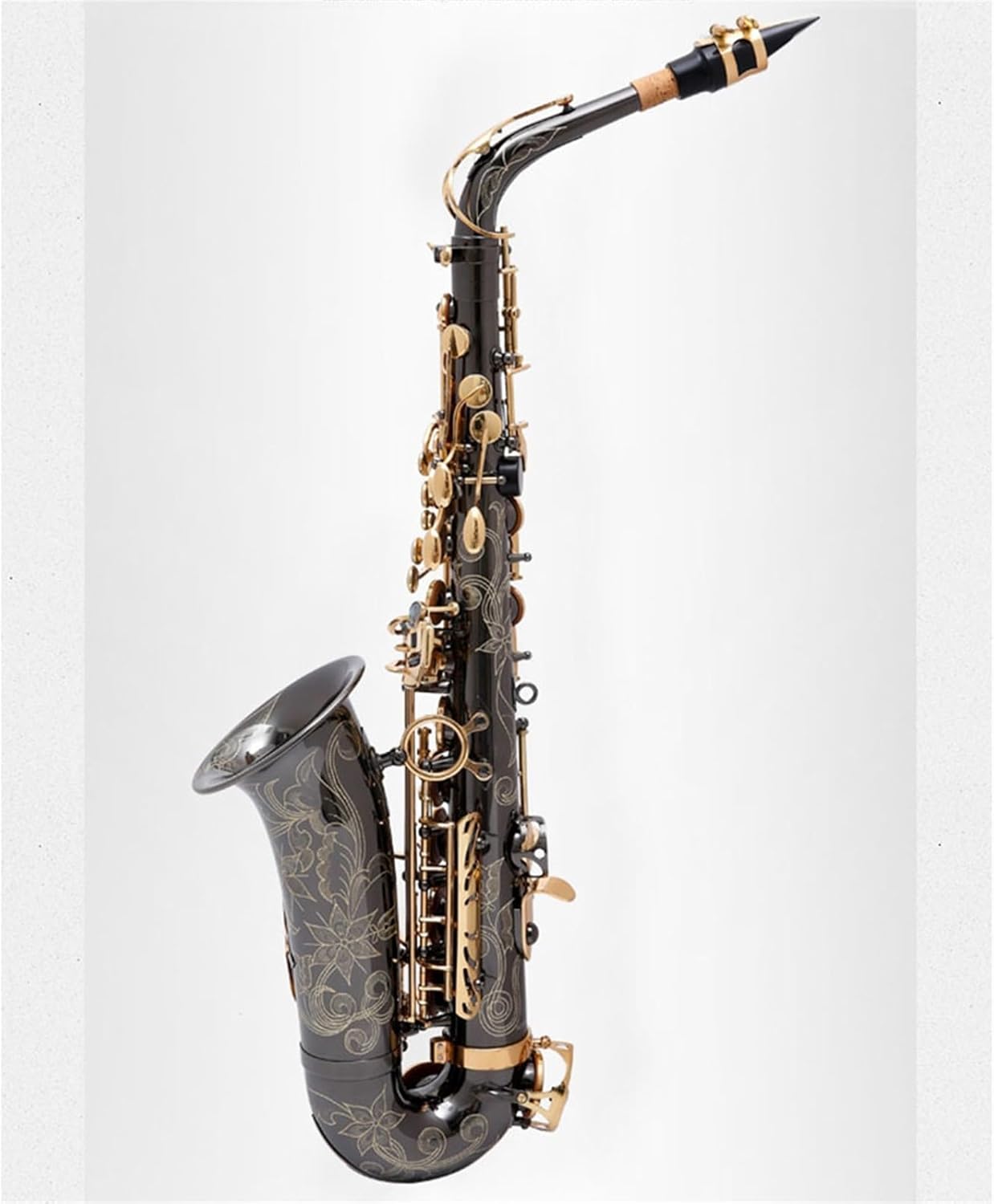 Beginner saxophone E Flat Alto Saxophone Wind Instrument Black Nickel Gold Plated Beginner's Grade Saxophone