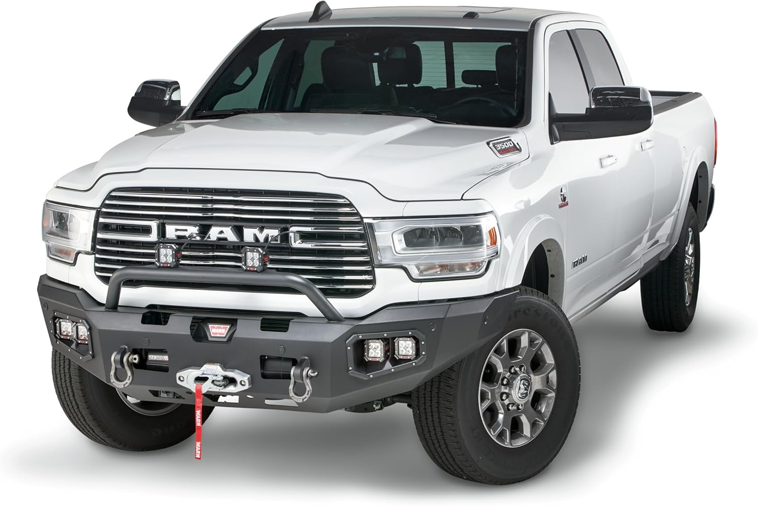 WARN 104256 Ascent Front Bumper, Fits: Dodge Ram HD 2500/3500 Trucks (2019-2021) New Body Style