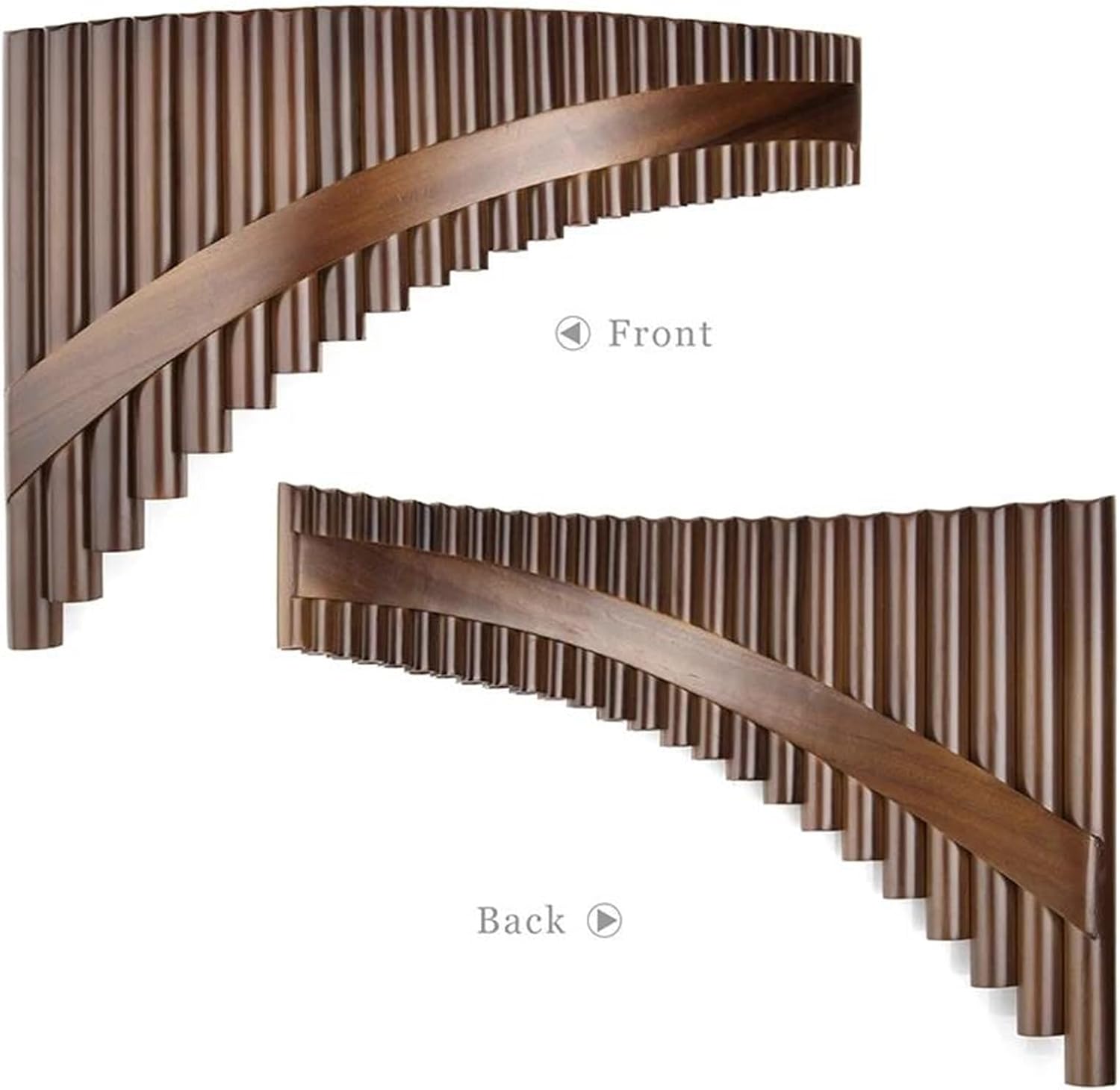 Handmade Made Pan Flute Right Hand Pan Pipes Traditional Woodwind Musical Instrument G Key 25 Pipes