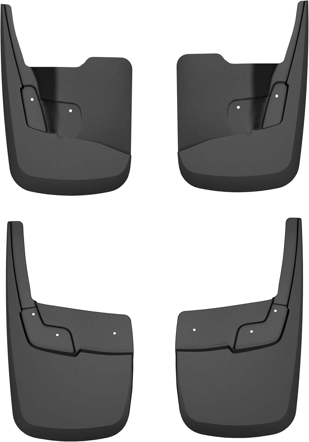 Husky Liners Custom Mud Guards | Fits 2024-2026 Chevrolet Colorado w/Out OEM Fender Flares, Crew Cab | Front & Rear Set, 4-pc Black - 58316