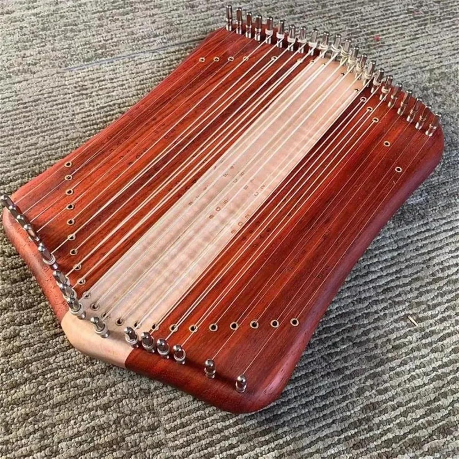 Lyre Harp Set Professional Musical Instruments And Accessories Beginners Wooden Harp 37 String Lyre Harp