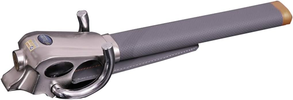 Car Steering Wheel Lock Foldable Security Anti Cut Saw Rust Adjustable Airbag Lock with Key Allen Key (Color : Gray)
