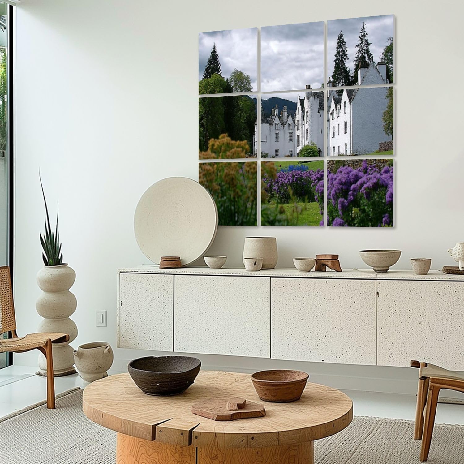 Art Acoustic Panels Self Adhesive blair castle scotland landscape pictures royalty photos 9 Packs Decorative Soundproof Wall Panels Large Sound Absorbing Panels for Home Office 60