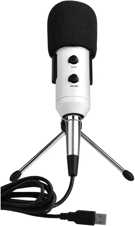USB Microphone, Plug-and-Play Condenser Microphone, Suitable for PC/Computer Podcast Single-line Conference Room Recording