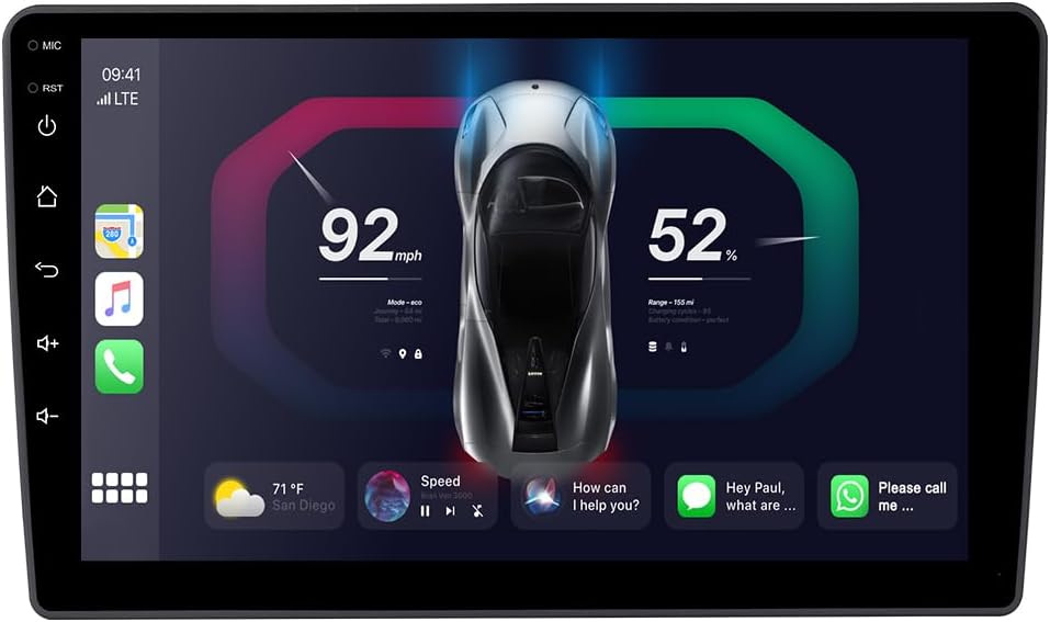 ASURE Car Stereo Radio Upgrade for Kia Optima LX 2014 2015 Low-end,9 inch 4Core 2+32G Android System in-Dash GPS Navigation Head Unit with Wireless Carplay,Android Auto,1280x800 HD Touchscreen Player