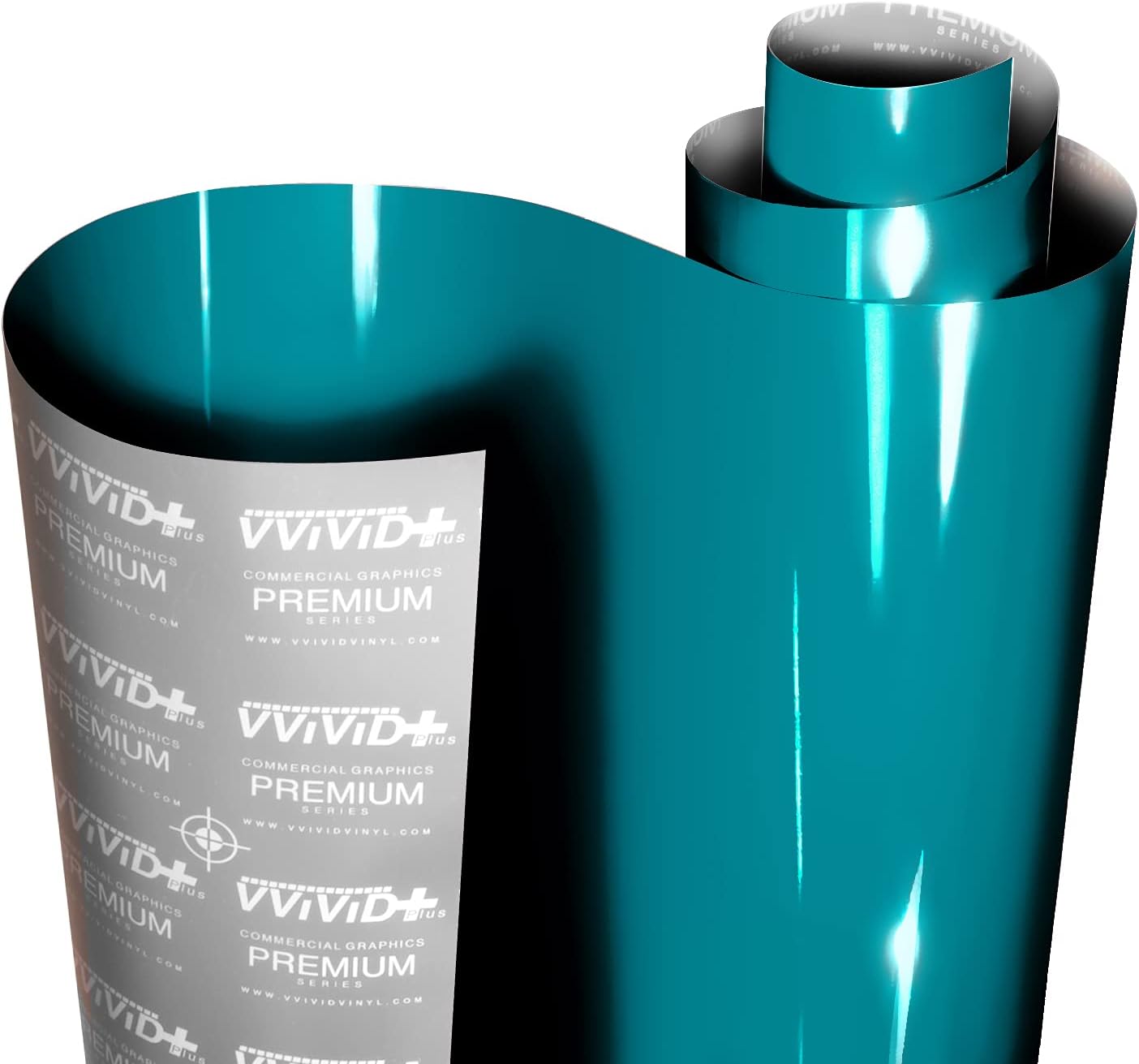 VViViD+ Ultra Gloss Miami Blue Vinyl Car Wrap (100ft x 5ft)