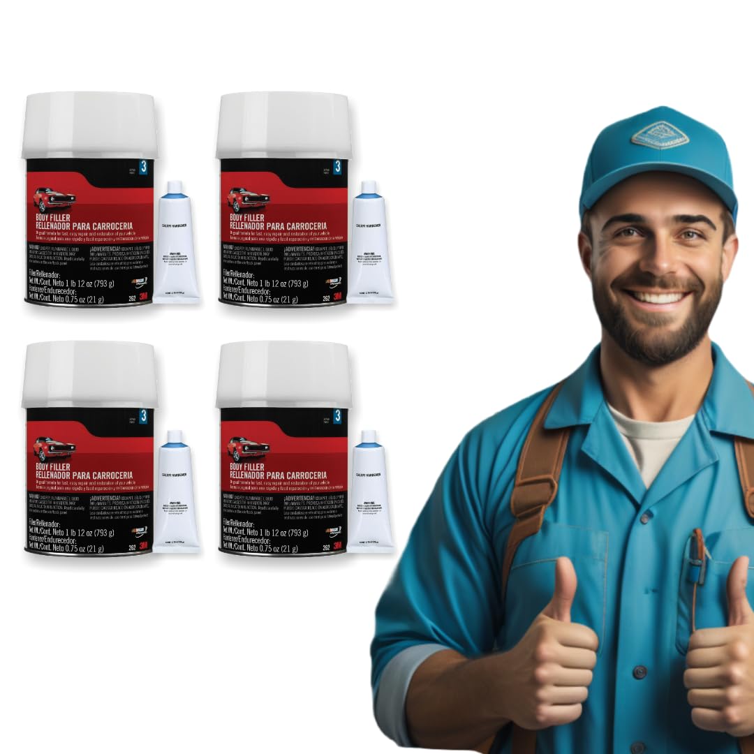 Generic Fits Bondo 262 1 Gallon Body Filler (in 4 quarts) - Rapid Repair for Cars, Trucks, and More - Repair Dents, Dings, Rust, Holes and Scratches