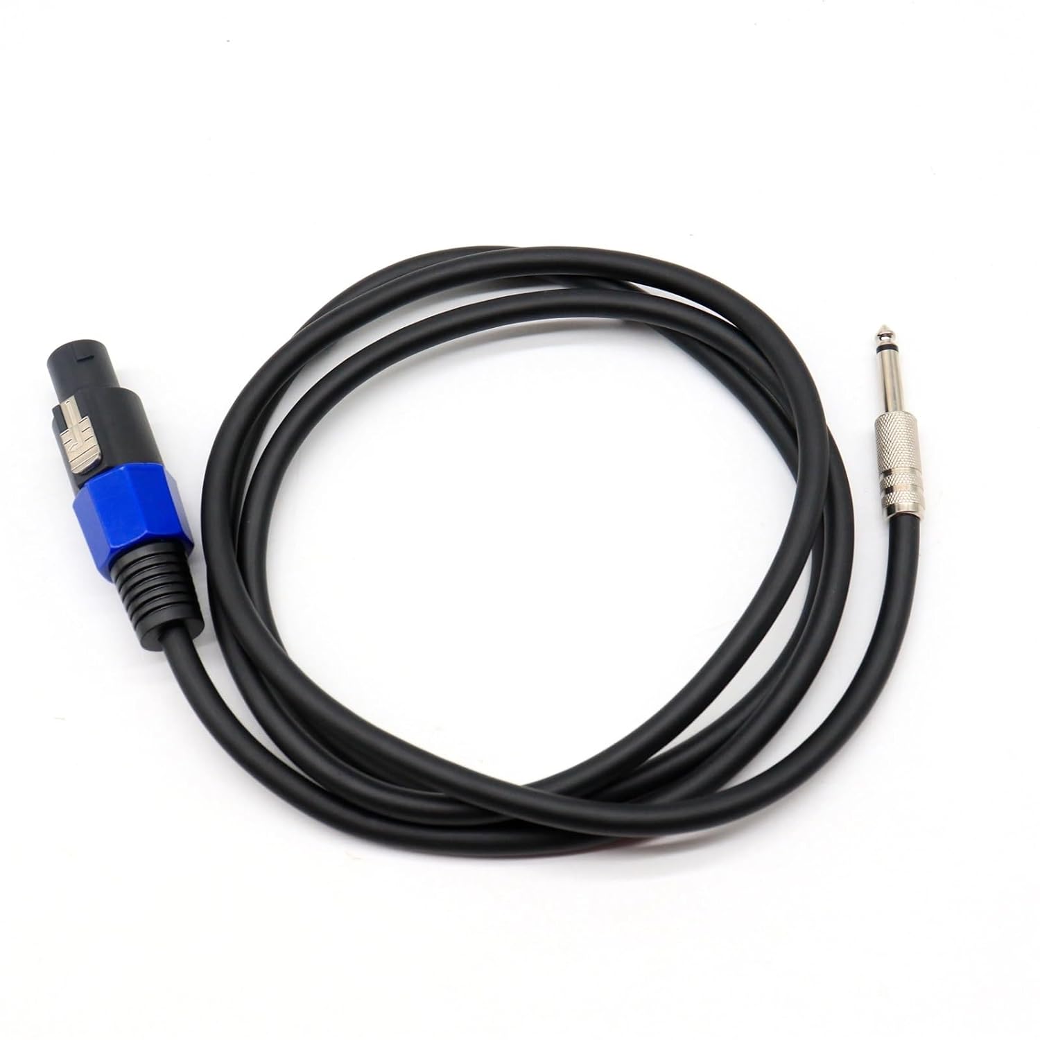 Speaker Cable Connector to 6.35 mm² 1/4 Male TS Speaker Cable-Speak-on Jack to 1/4 TS 0.5m(Male 0.5 Meter)