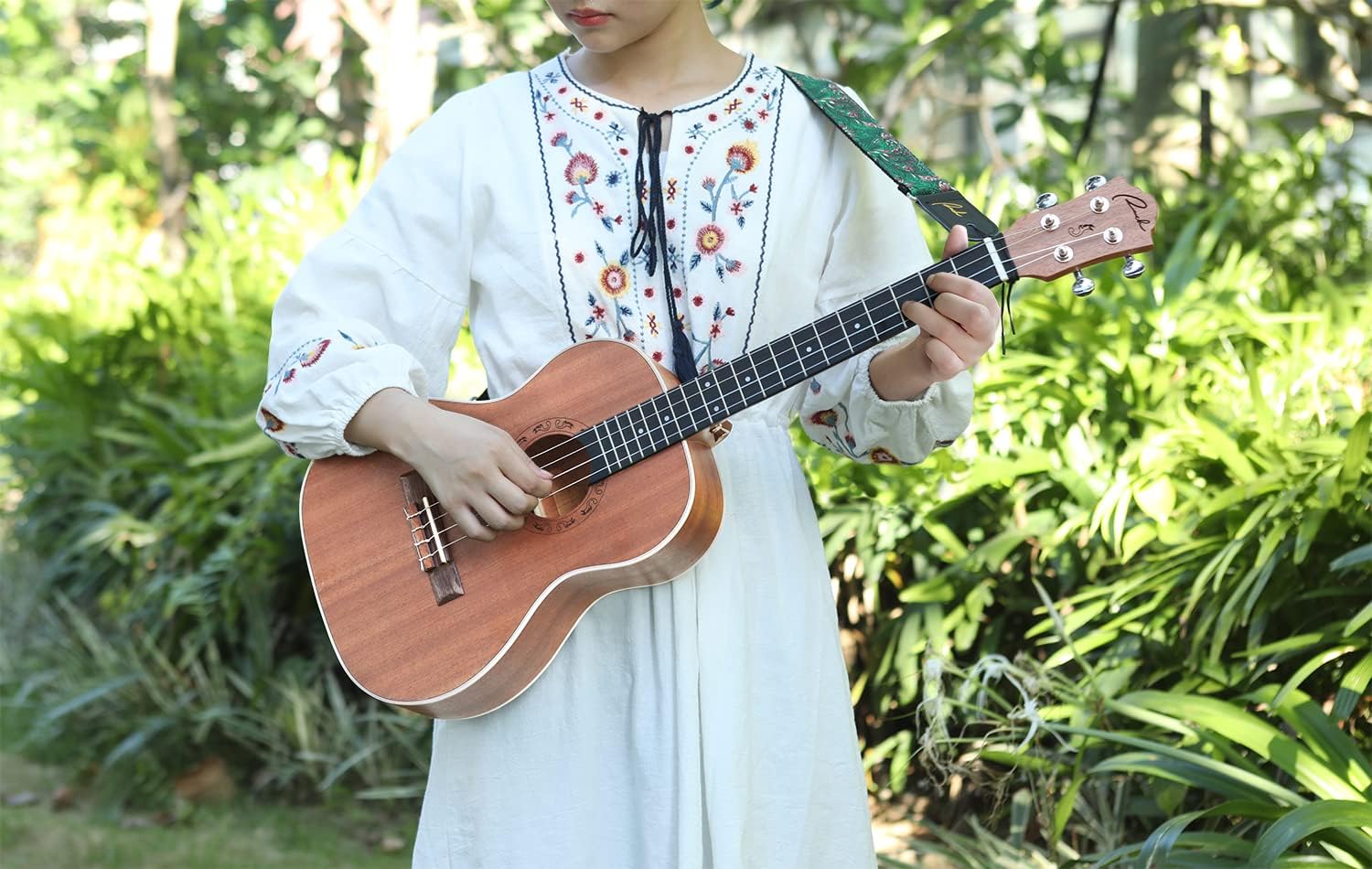 Ranch Baritone Ukulele 30 inch Ukelele Instrument Kit for Beginners Starter Pack Bundle Gig bag, Tuner, Strap, Adjustable Tool Set