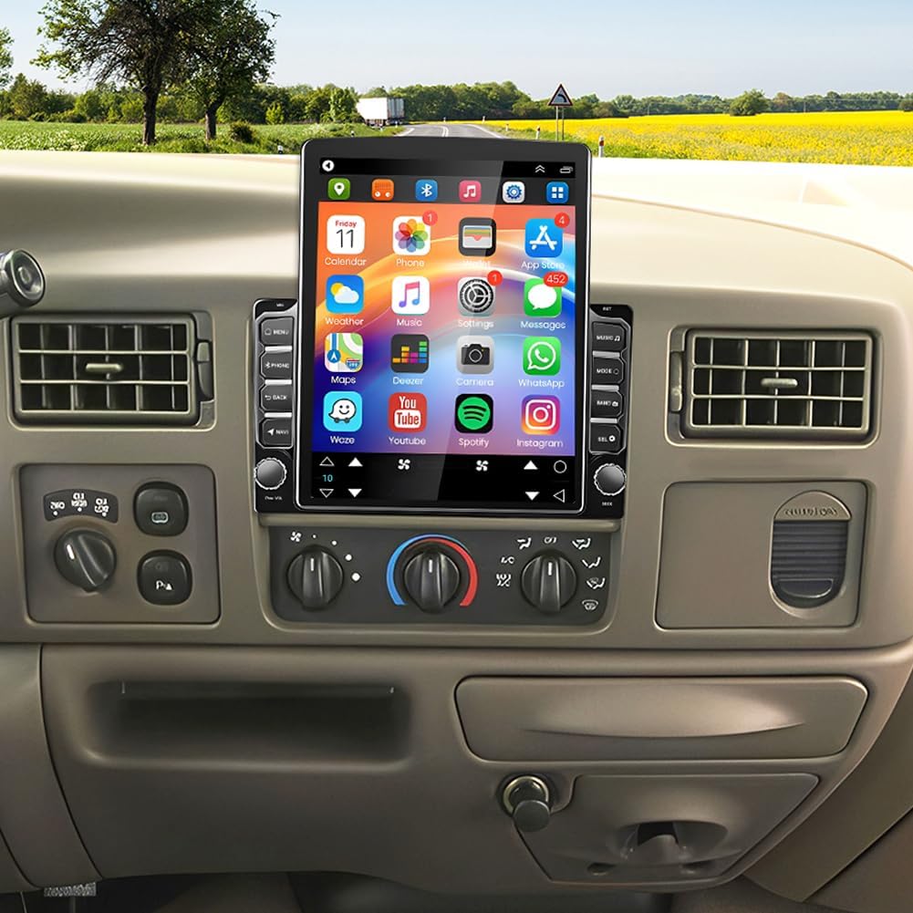 2+64G Double Din Car Stereo Radio for 1999-2003 Ford F-350 Super Duty Android 15 9.7