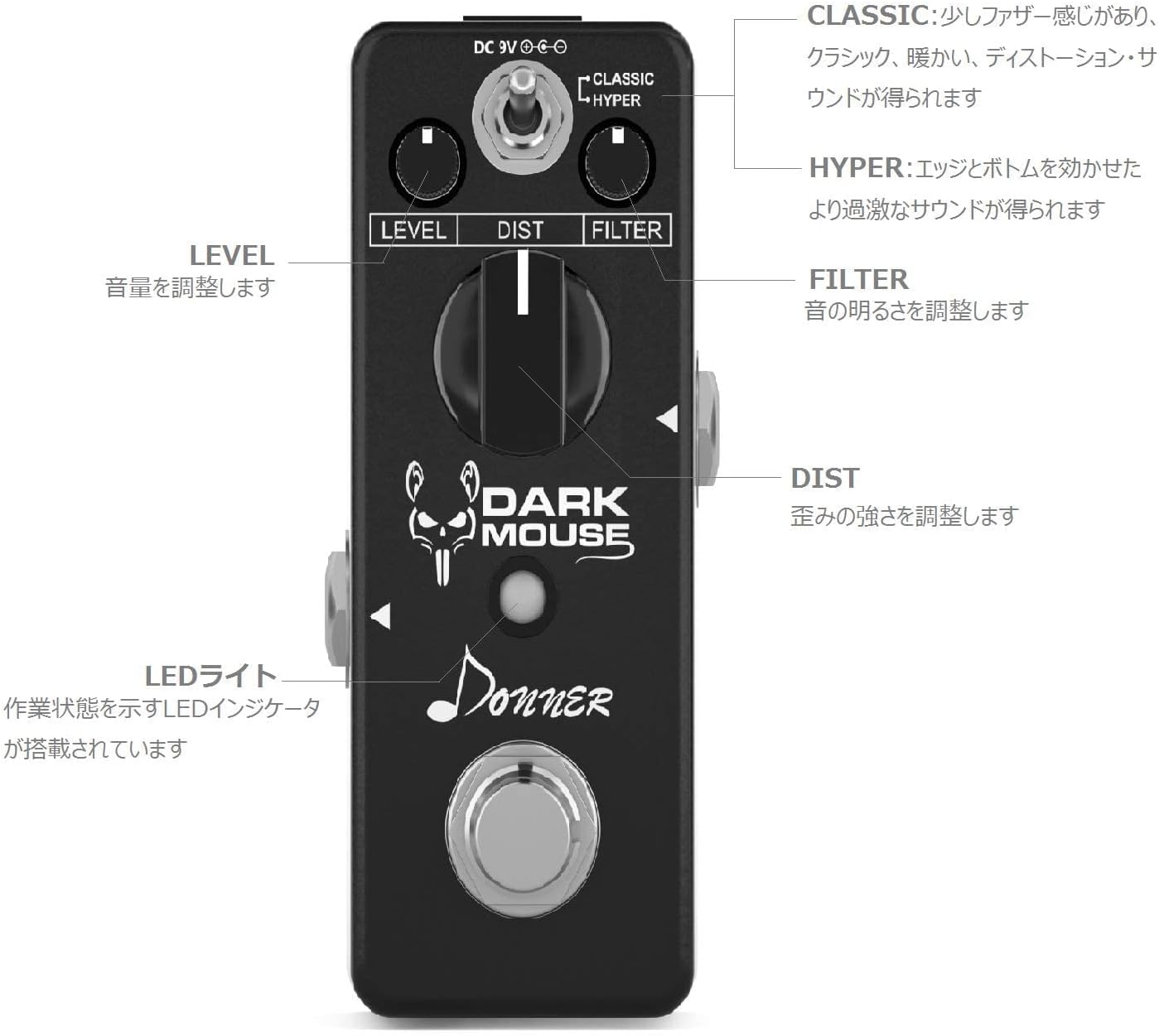 Donner Distortion Pedal-Volume Pedal
