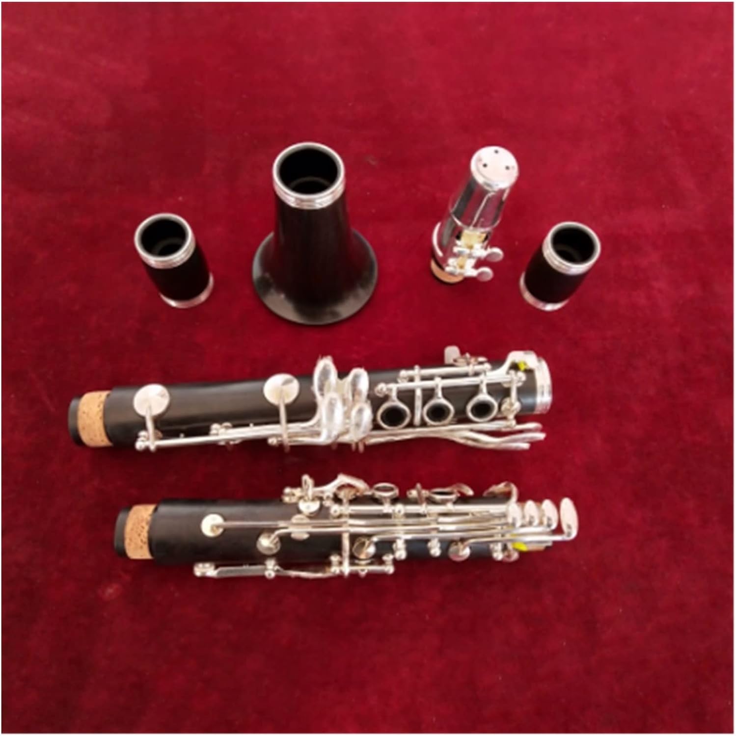 C Key Clarinet Ebony Professional Woodwind Instruments Clarinet Black Tube Good Material and Sound Clarinet for Beginner